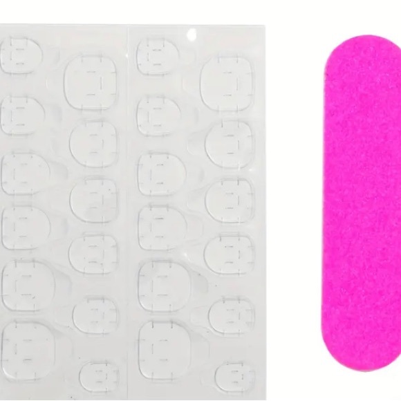 New Press on Nails Fake Fun & Fabulous Glue Pads & File Included - Picture 4 of 5